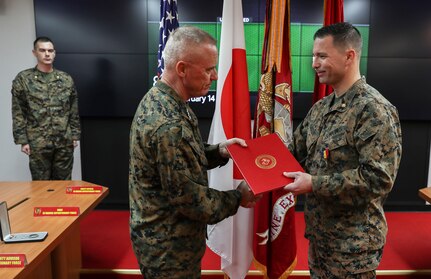 U.S. Marine Awarded Navy and Marine Corps Medal for Heroic Act