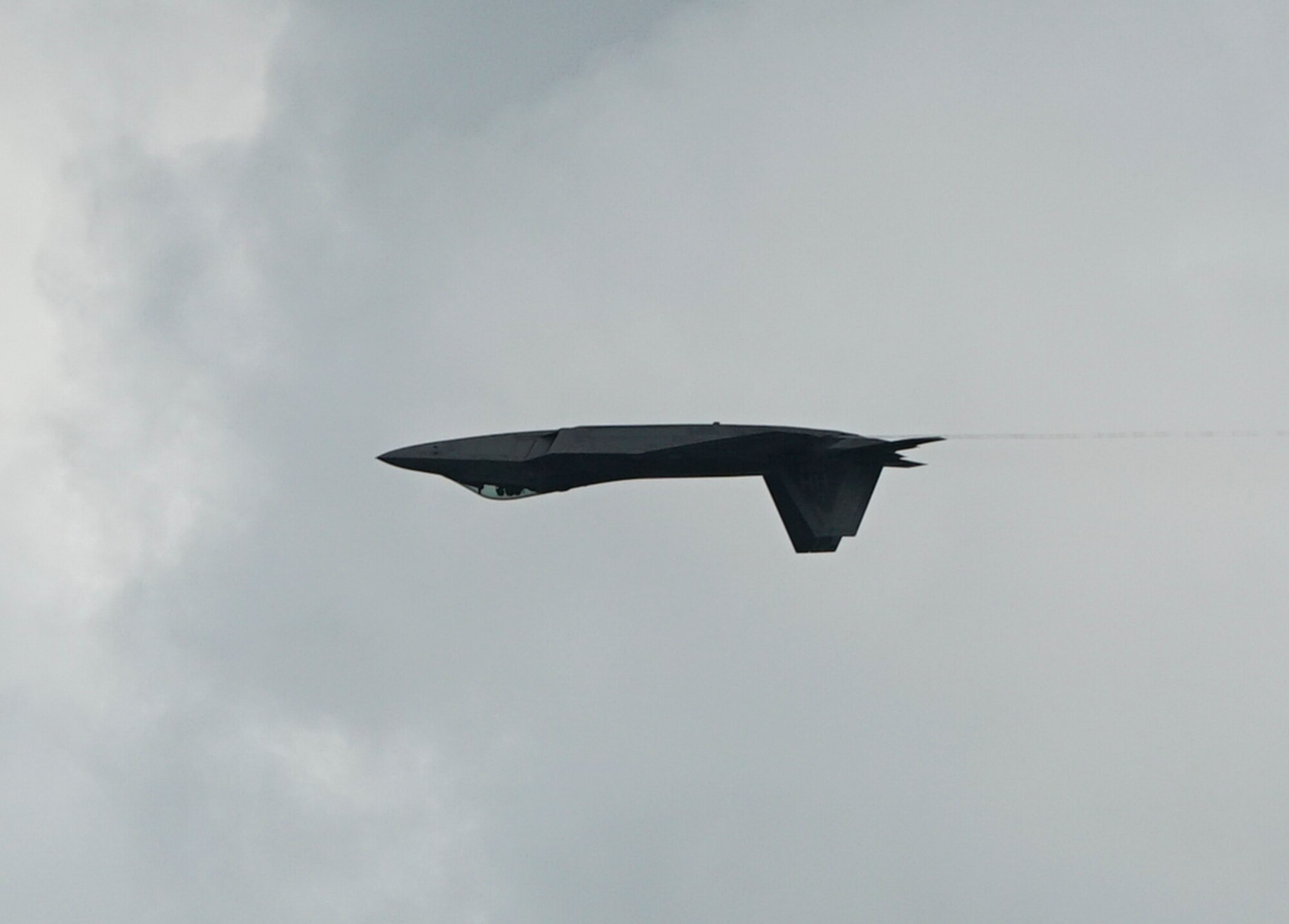 F-22 Raptor Demonstration Team pilot performs during the Singapore Airshow 2020