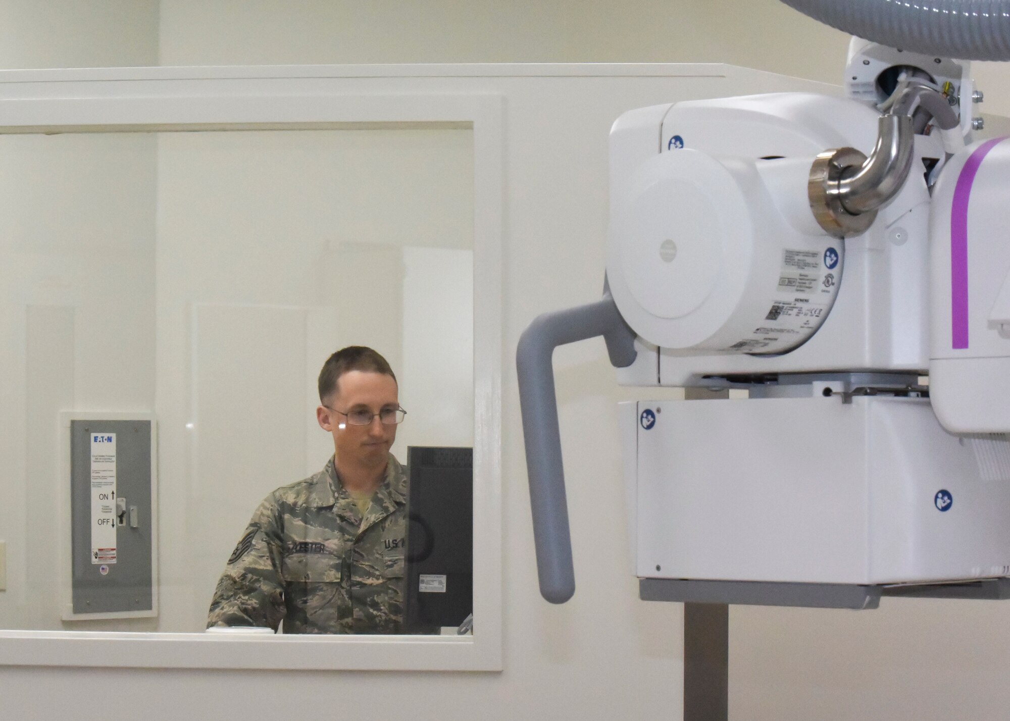 person in an x-ray clinic