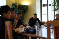 418th Civil Affairs Soldiers meet with local leaders in Zagan, Poland