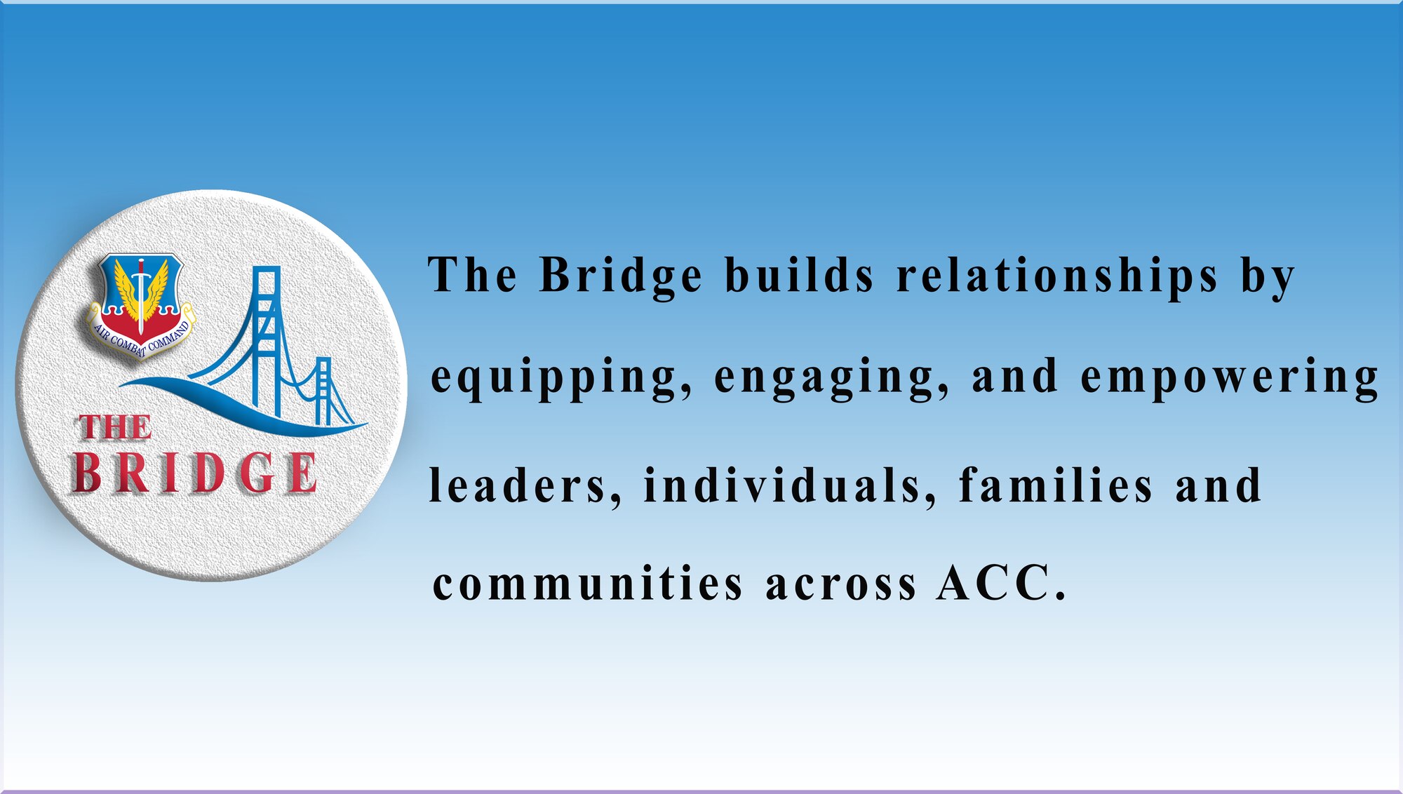 Bridge Graphic with mission statement