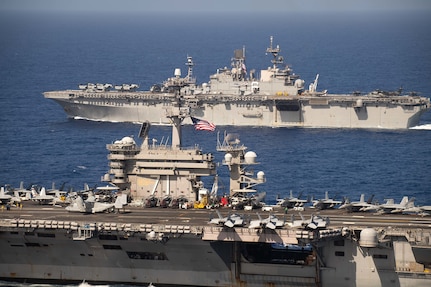 Theodore Roosevelt, America Strike Groups Conduct Joint Operations in 7th Fleet