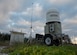 An avian radar system sits at the end of the runway at Wake Island, Wake Atoll, Jan. 31, 2020.