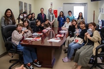 Okinawa University students pose for a photo with a variety of behavioral health professionals and social workers from the Behavioral Health Center,  Feb. 13, 2020, on Camp Foster.