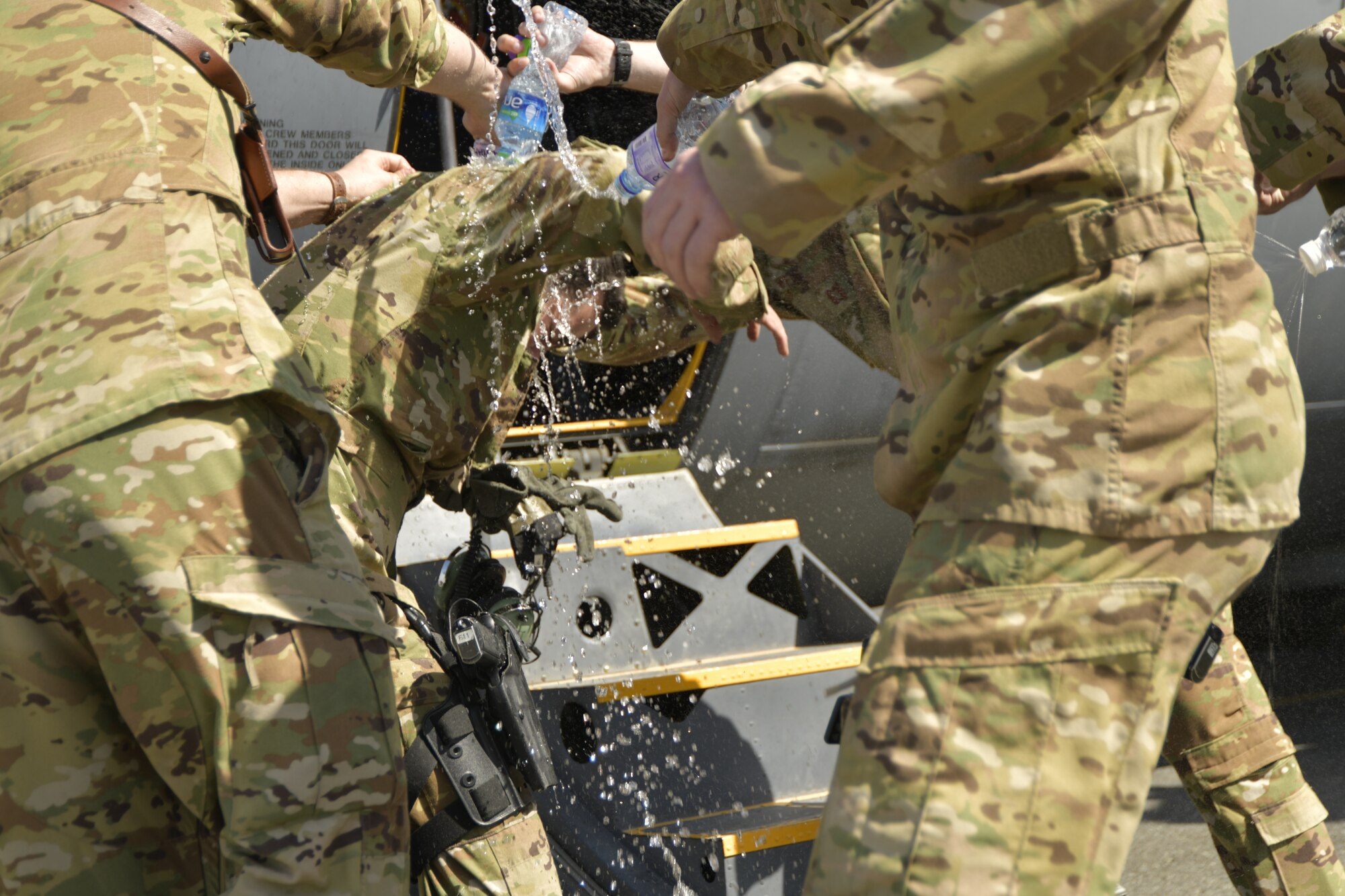 a picture of Airmen and Aircraft