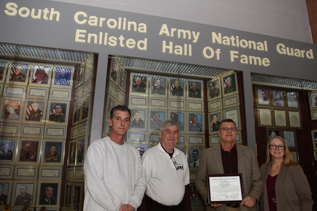 CMSgt. (retired) Lanny Cobb is inducted into the SCNG Enlisted Hall of Fame