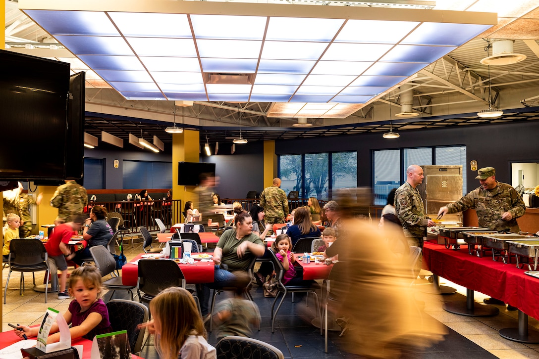 Photo of families participating at an event.