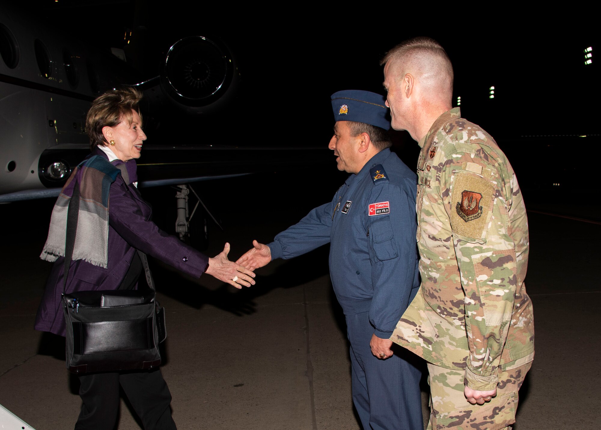 Secretary of the Air Force Barbara Barrett visited various U.S. facilities and met with Airmen assigned to the 39th Air Base Wing Feb. 15.