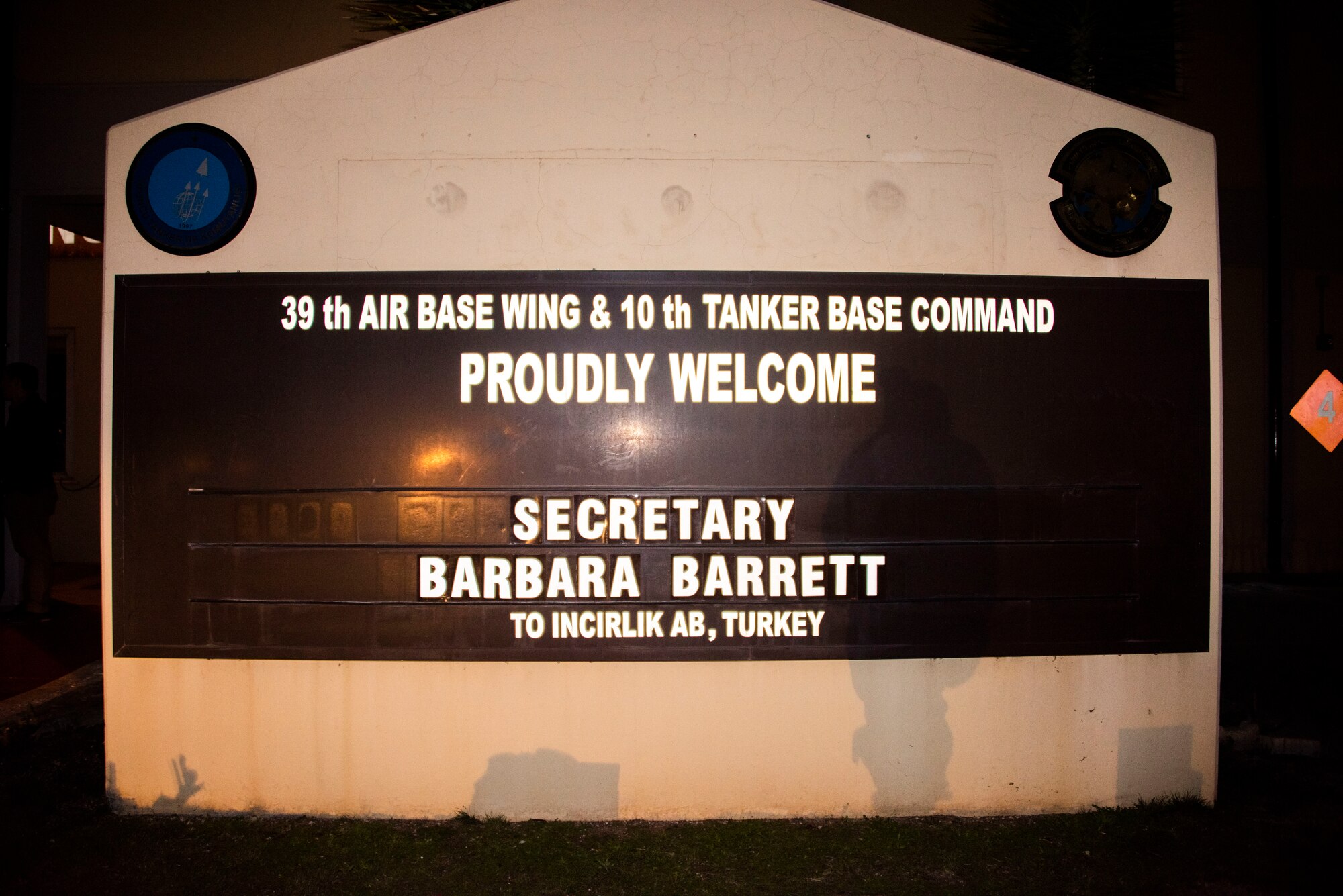 Secretary of the Air Force Barbara Barrett visited various U.S. facilities and met with Airmen assigned to the 39th Air Base Wing Feb. 15.