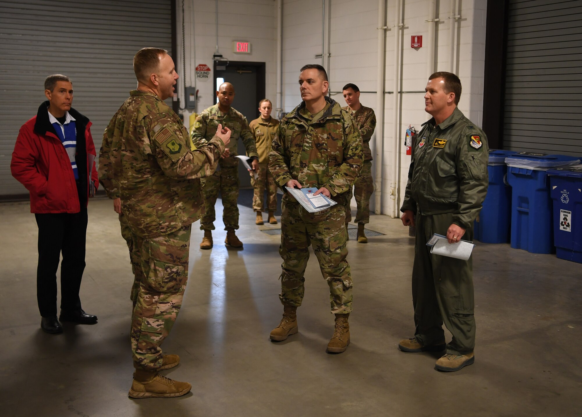 Photo of Airman briefing