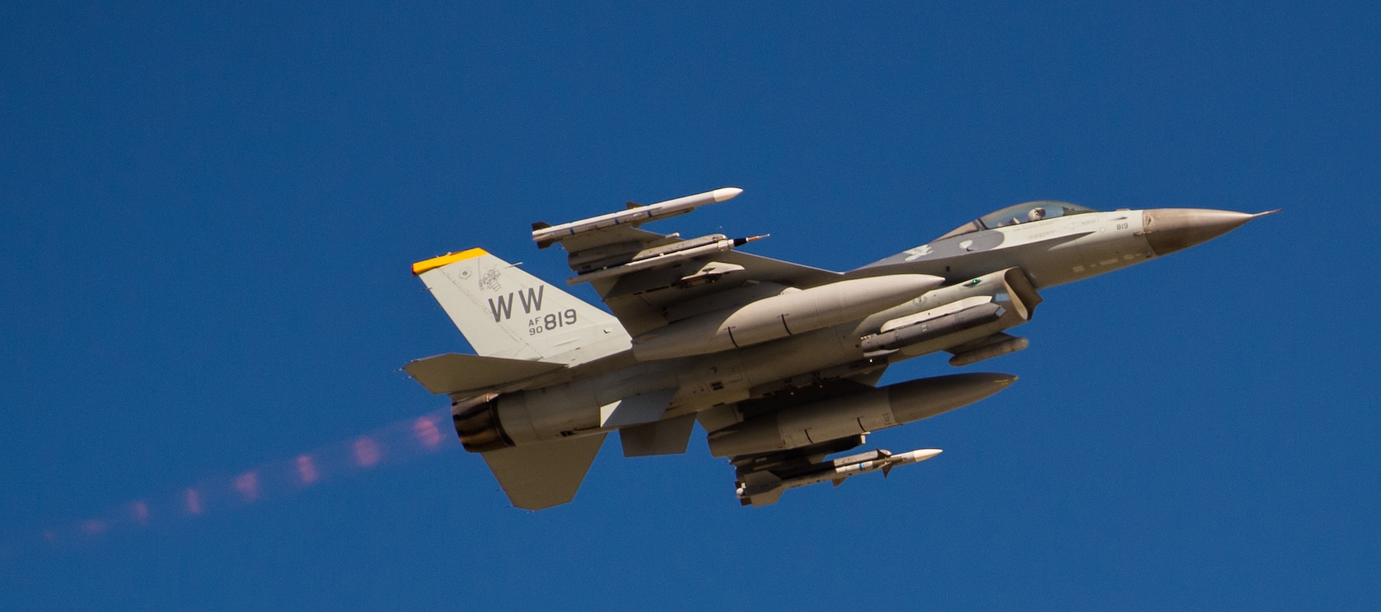 An F-16 Fighting Falcon during exercise Cope North 20