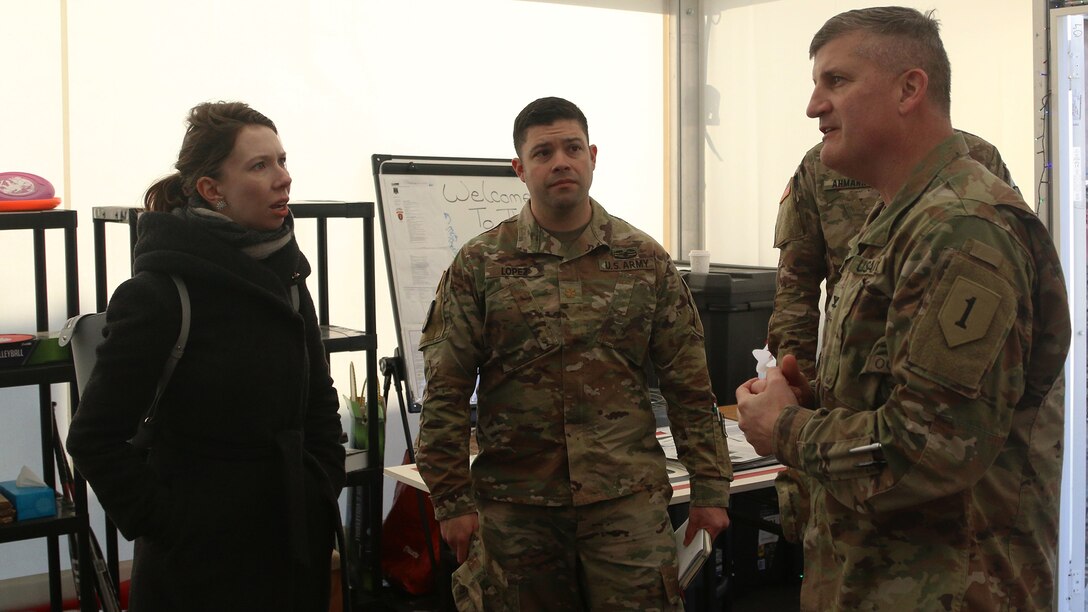 1st Infantry Division FWD welcomes Hannah Thoburn of the Senate Foreign Relations Committee
