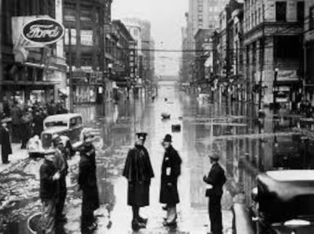 Old Photo of Pittsburgh Flooding in 1936