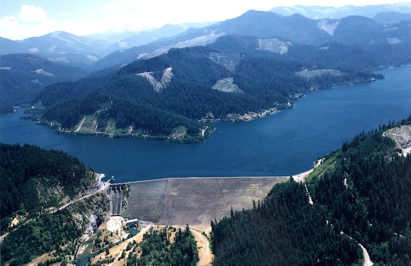 Hills Creek Dam is one of 14 flood risk management dams managed by the U.S. Army Corps of Engineers in the Willamette Valley, Oregon.