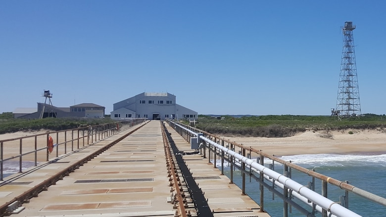 The U.S. Army Engineer Research and Development Center’s Field Research Facility at Duck, N.C., is an internationally recognized observatory and premier location for conducting complex and comprehensive nearshore research and engineering studies. The facility consists of a 1,840-foot steel and concrete pier, a main office, several field support buildings and a 140-foot observation tower.