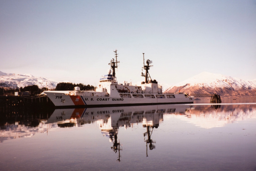 A photo of the USCGC CHASED moored in Alaska