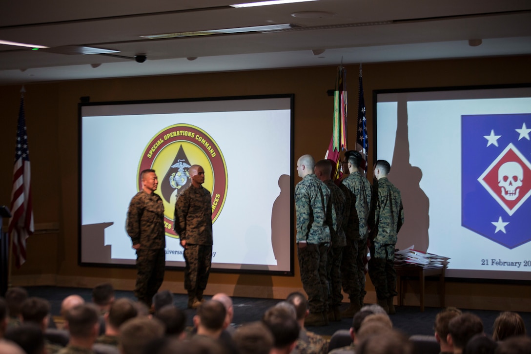 Marine Forces Special Operations Command celebrated its 14th anniversary with a Battle Colors Rededication ceremony at Marine Corps Base Camp Lejeune, N.C, Feb. 21.