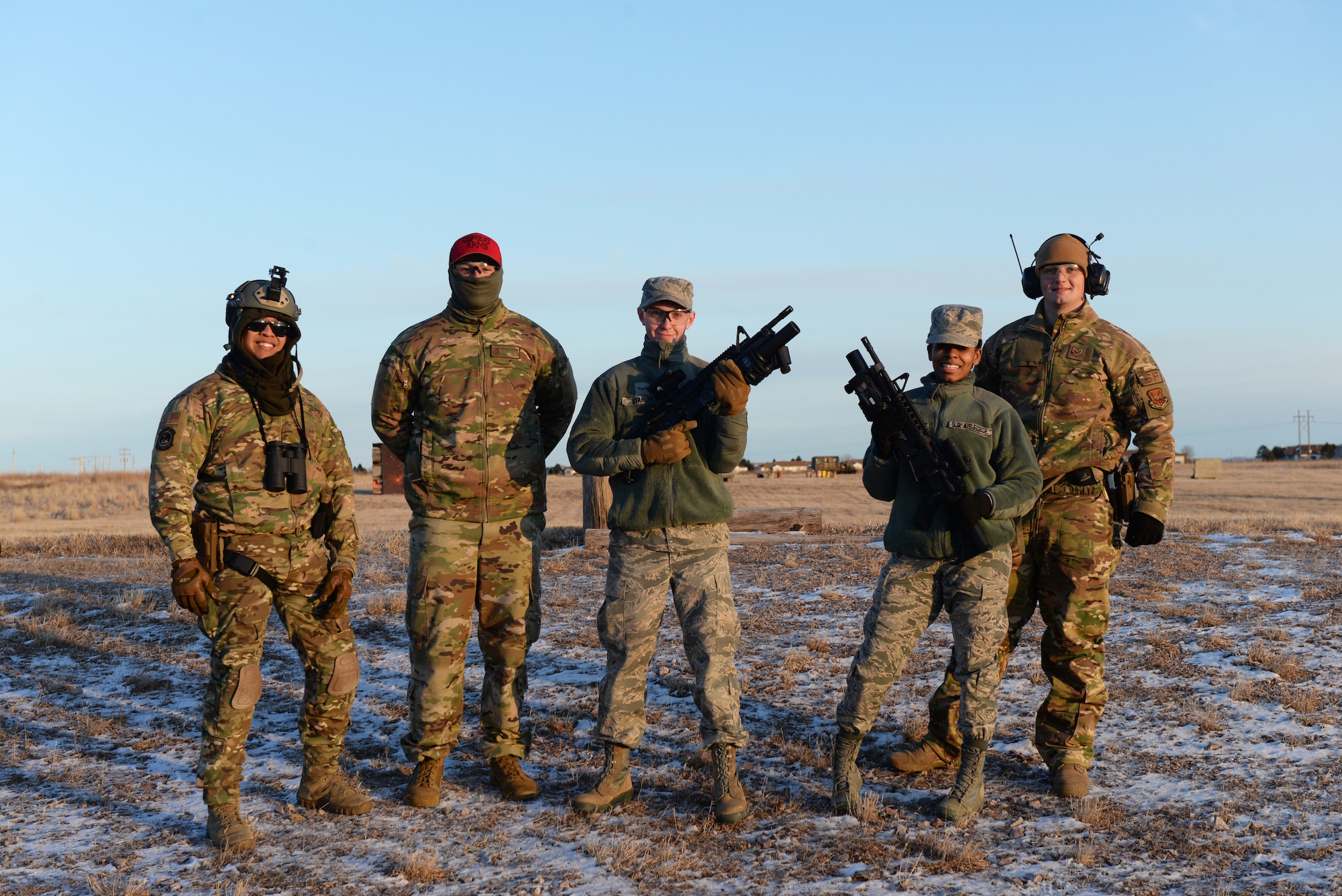 Airmen pose for group photo