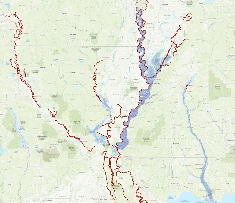 Vicksburg District announces updates to online inundation mapping viewer