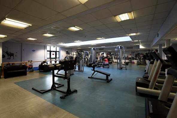 The 48th Fighter Wing Fitness Center undergoes renovations for safety and modernization with an expected completion in early April, 2020 at Royal Air Force Lakenheath, England. The renovation is being completed in four phases to offset the impact to Airmen and their families. (U.S Air Force photo by Airman 1st Class Mikayla R. Whiteley)