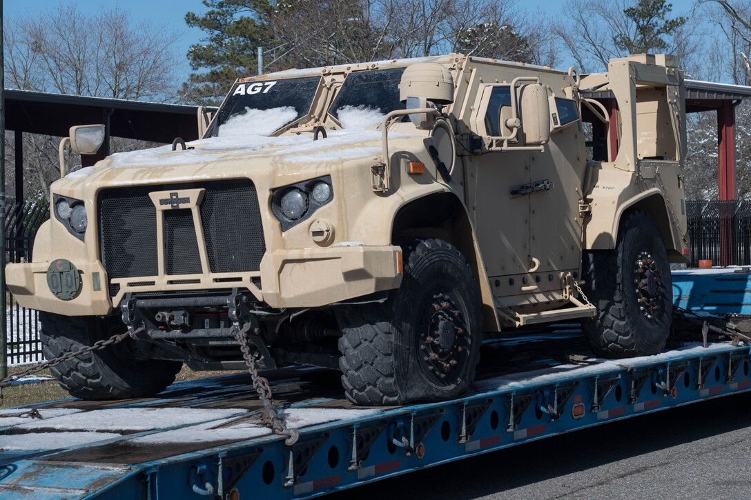 A photo of the JLTV