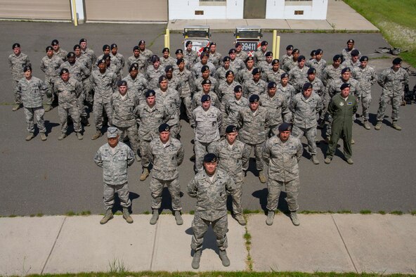 U.S. Air Force members of the 514th Air Mobility Wing Security Forces Squadron prepare for their upcoming deployment through a hands-on two day exercise at Joint Base McGuire-Dix-Lakehurst, N.J., June 8, 2019. The 514th is an Air Force Reserve Command unit. (U.S. Air Force photo by Capt. Emily Rautenberg)