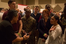 Members of the U.S. military community on Okinawa participated in the Hiring Our Heroes Career Summit at Camp Foster, Okinawa, Japan, Feb. 25, 2020.