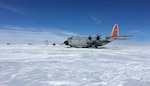 An LC-130 "Skibird" operated by the New York Air National Guard's 109th Airlift Wing on a "skiway" snow runway on the Greenland Ice Cap during Exercise Polar Reach in 2019. Wing Airmen will build a skiway as part of exercises Arctic Edge and Arctic Eagle in Alaska February and March, 2020.