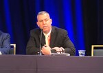 Defense Intelligence Agency’s Defense Intelligence Officer for Cyber James Sullivan speaks on the Agency’s cyber operations during a panel discussion at the 2020 RSA Conference public sector day in San Francisco, February 24.