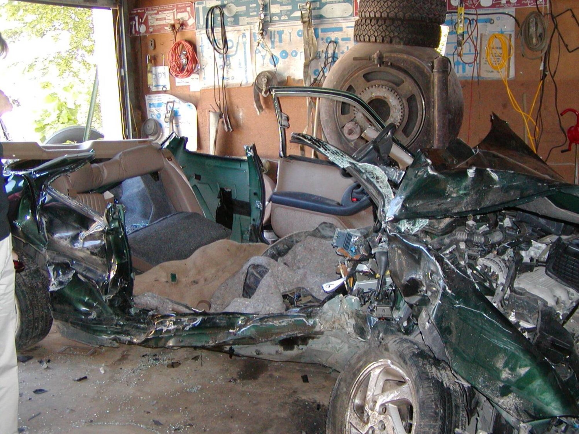 Car wreckage