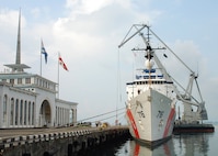 CGC DALLAS AT SEA