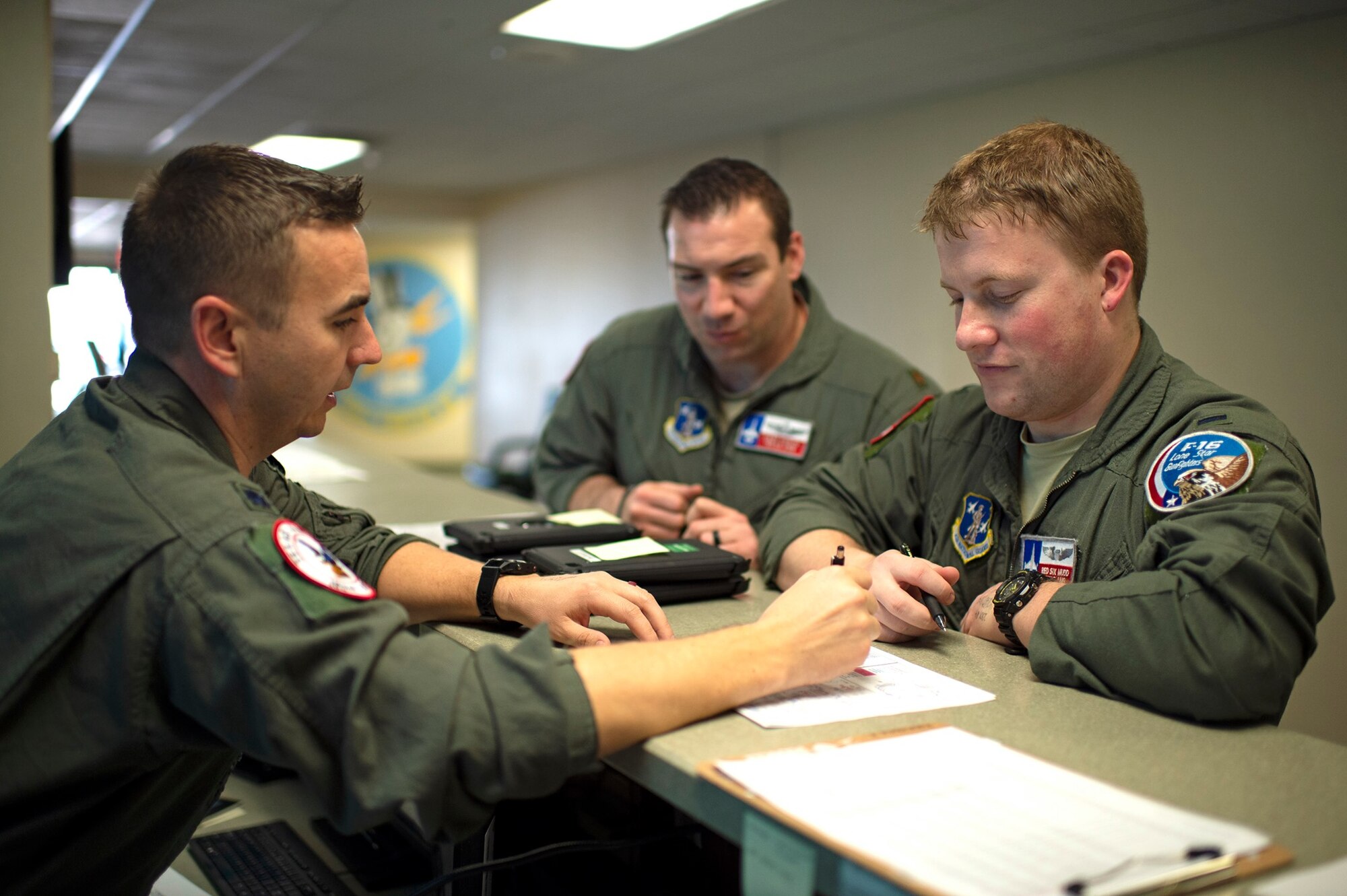 Pilots talking