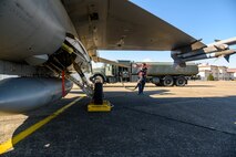 Airmen from the 35th Fighter Wing integrated with units from Little Rock Air Force Base, Arkansas, and Yokota Air Base, Japan, for Total Force cooperation event aimed at Agile Combat Employment development at Yokota Air Base, Feb.12-13.