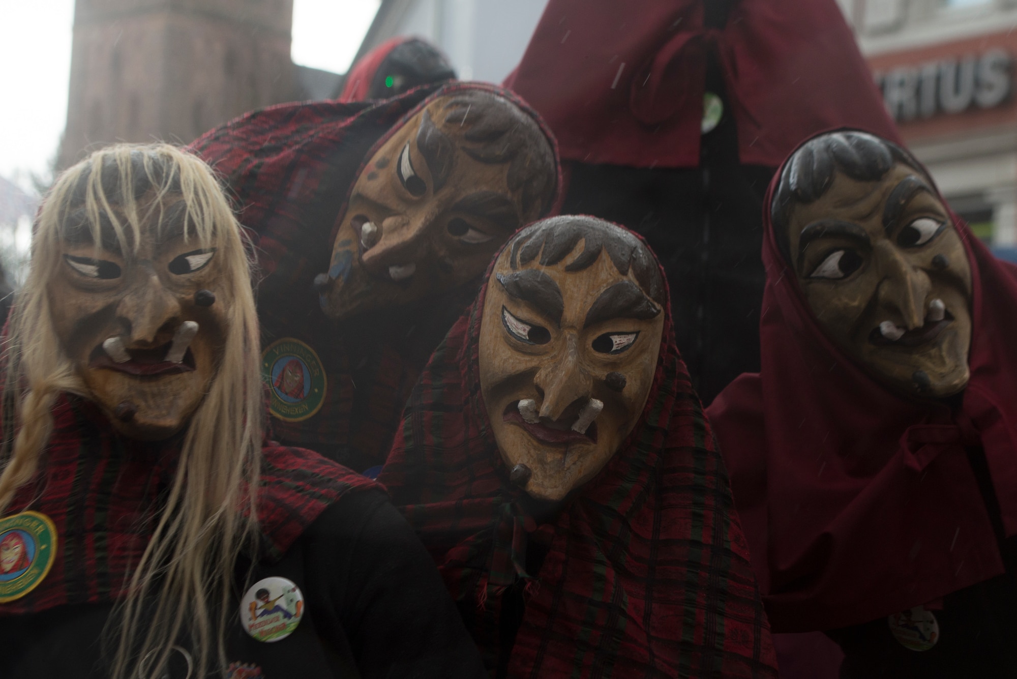Group of people pose for a photo.
