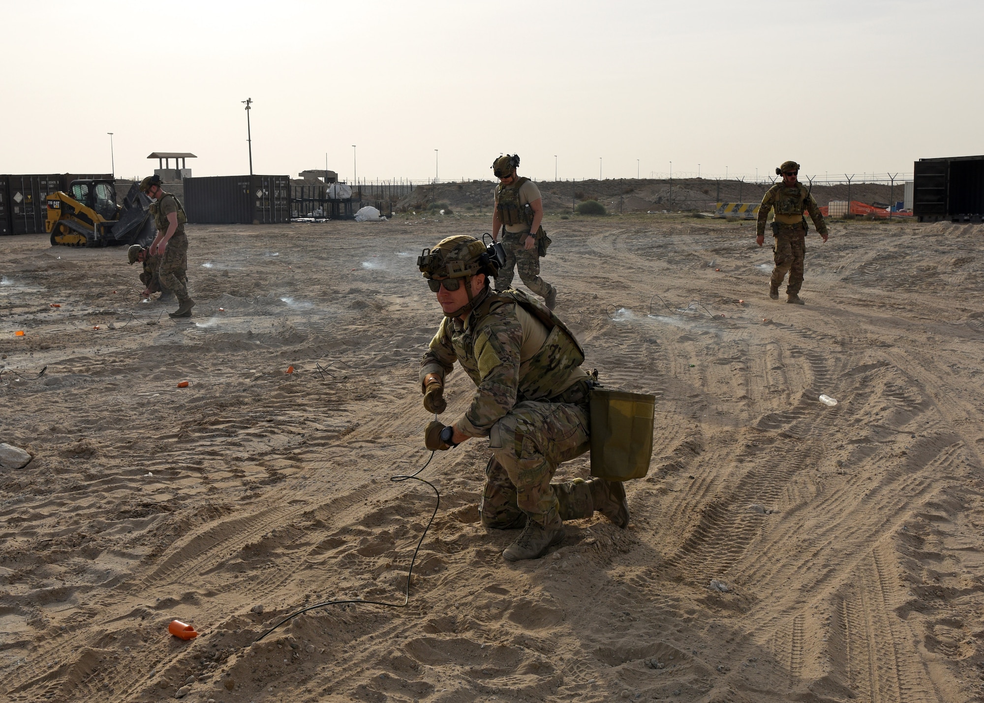 A photo of construction work.