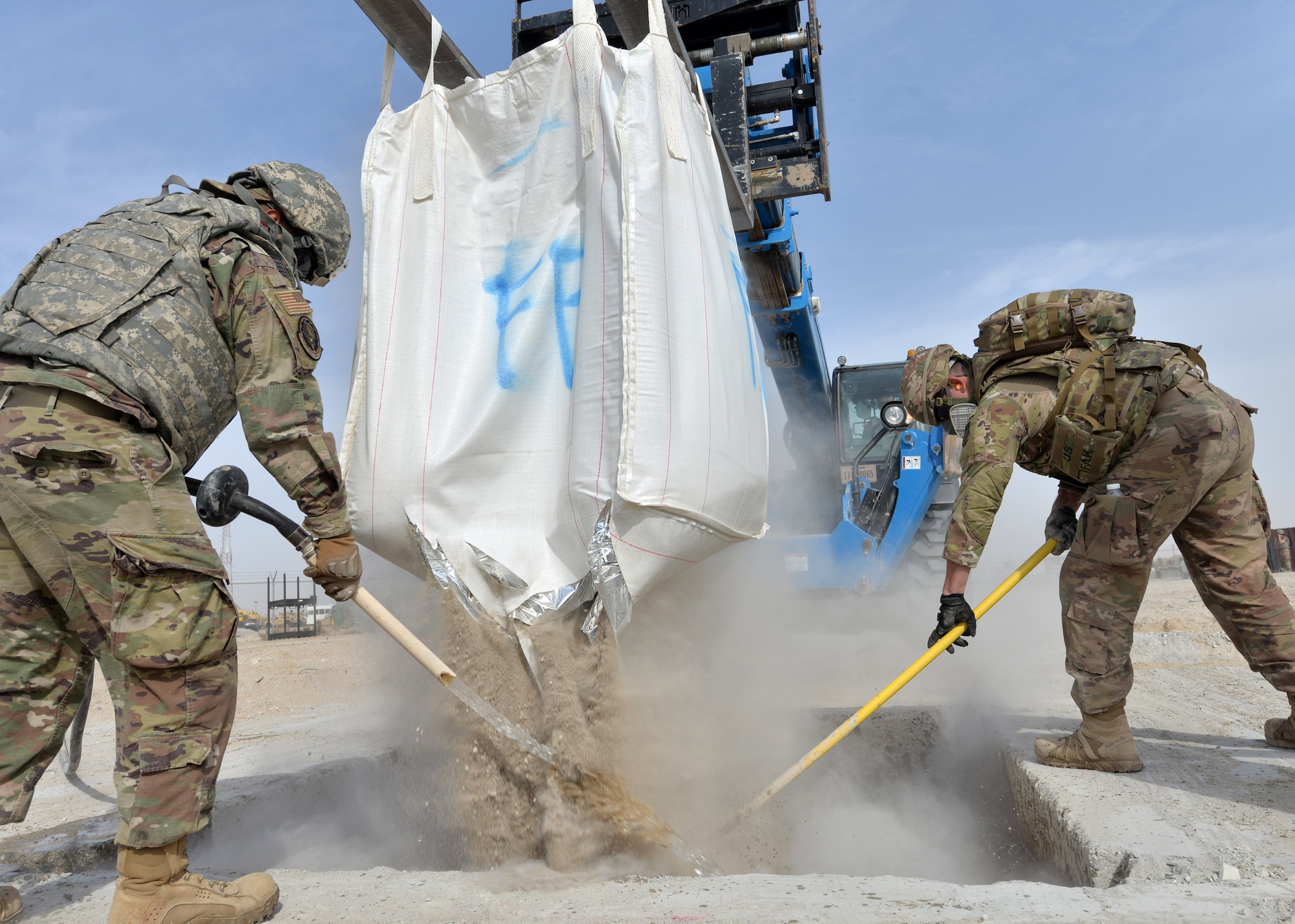 A photo of construction work.