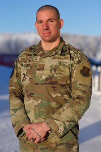 Alaska Air National Guard Staff Sgt. Joseph Rotar is a C-17 Globemaster III aircrew flight equipment technician with 176th Operations Support Squadron supporting 144th Airlift Squadron. Rotar is a former active Army paratrooper.
