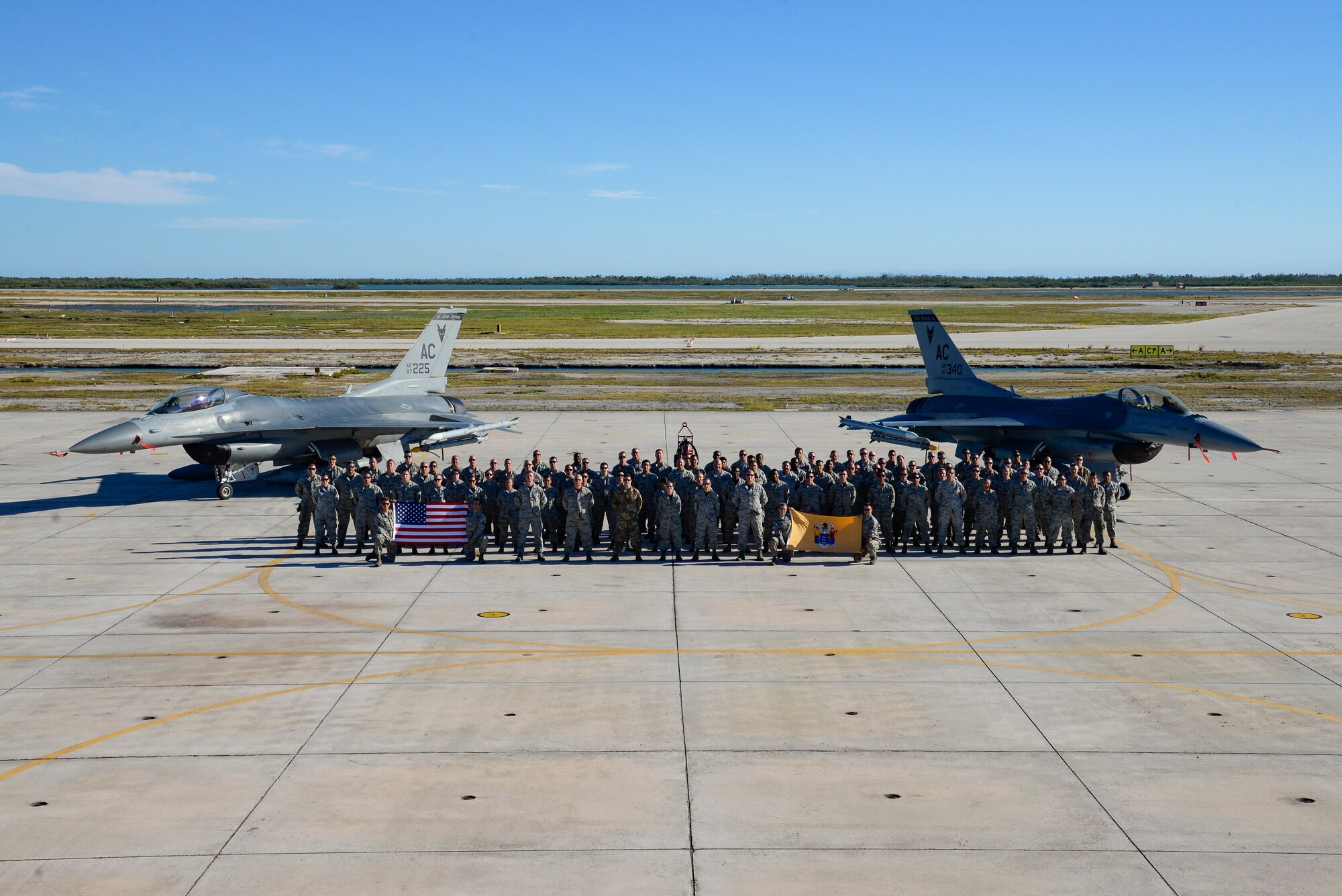 A photo of the 177th Maintenance group.