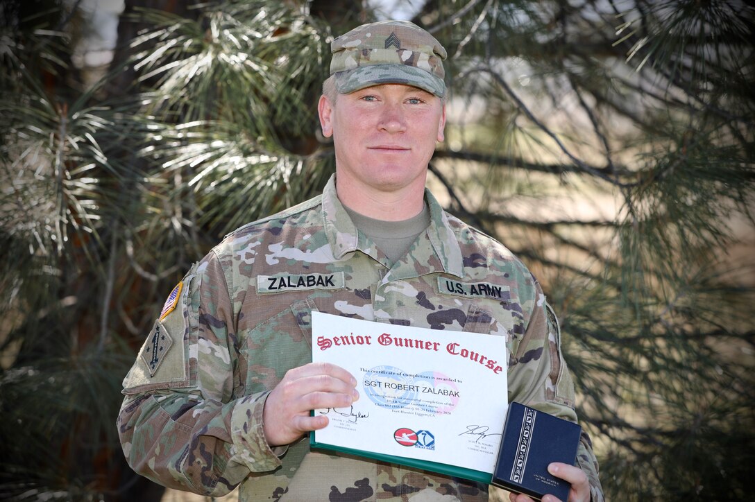 Army Reserve Soldier graduates newly formed Senior Gunner Course with top honors