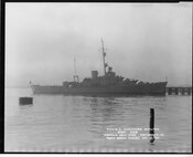 A scan of a photo of CGC Alexander Hamilton, early World War II