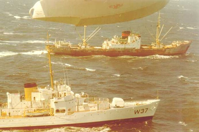 A scan of a photo of USCGC Taney