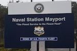 A sign stating Naval Station Mayport