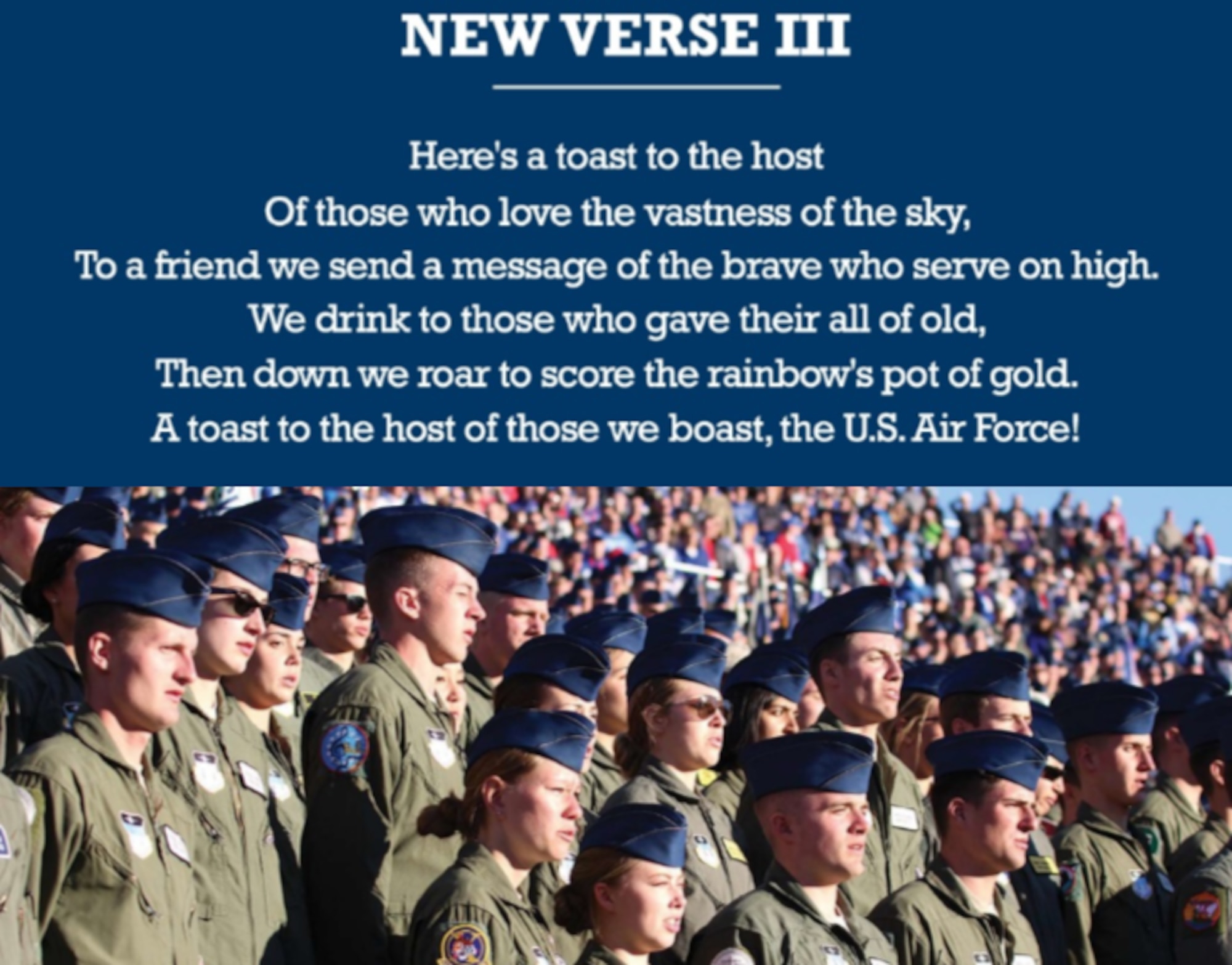 Changes to U.S. Air Force Song
