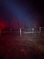 The fire department was dispatched at the request of the Montana Department of Natural Resources and Conservation with a volunteer fire department to support a fast-moving grass fire north of Geyser, Montana, Feb. 1, 2020.