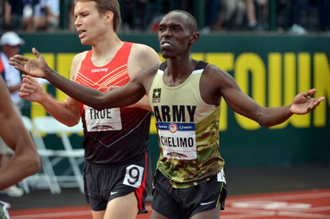 American Olympian and American-Kenyan U.S. Army veteran Paul Chelimo is scheduled to be the guest speaker for the 2020 Air Force Marathon. Born in Iten, Kenya, joined the Army's World Class Athlete Program after graduating from the University of North Carolina on a running scholarship. (Courtesy photo)