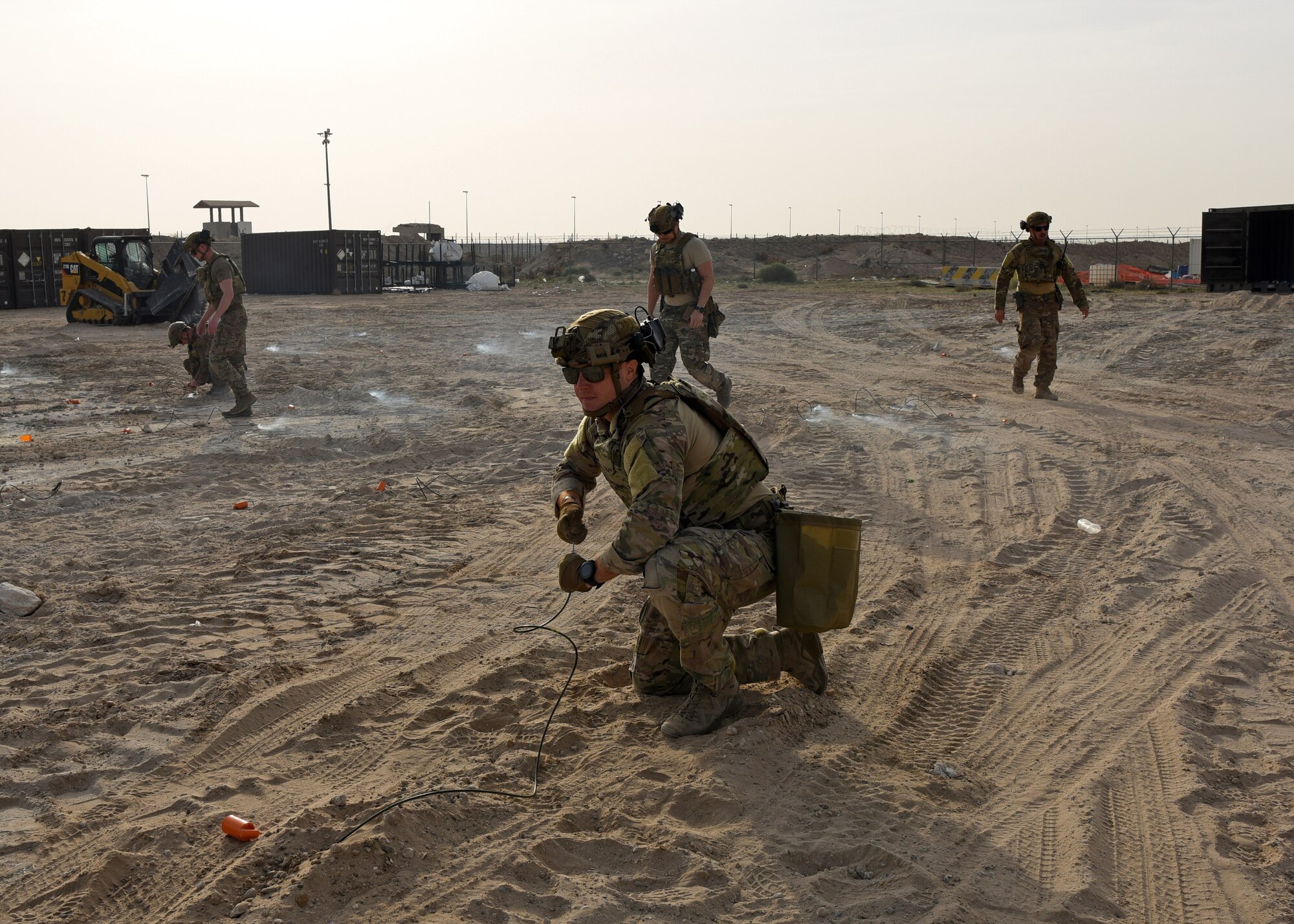 A photo of construction work.