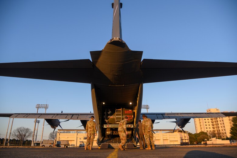 Airmen from the 35th Fighter Wing integrated with units from Little Rock Air Force Base, Arkansas, and Yokota Air Base, Japan, for Total Force cooperation event aimed at Agile Combat Employment development at Yokota Air Base, Feb.12-13.
