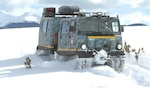 So how do the participants of Exercise Arctic Eagle get around in the frigid, snowy conditions of the Arctic? One method is the Small Unit Support Vehicle, a full tracked, articulated vehicle designed to support infantry platoons and similar sized units during operations in Arctic and alpine conditions. The four individually driven tracks of the SUSV allow it to travel over deep and soft snow.