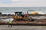 Beach nourishment project west of 61st street is in conjunction with the broader project to dredge the Houston and Galveston channels. The nourishment project, a collaboration between USACE, the Texas Land Office and the Galveston Park Board of Trustees, is expected to place up to 711,000 cubic yards of material along the existing beach.