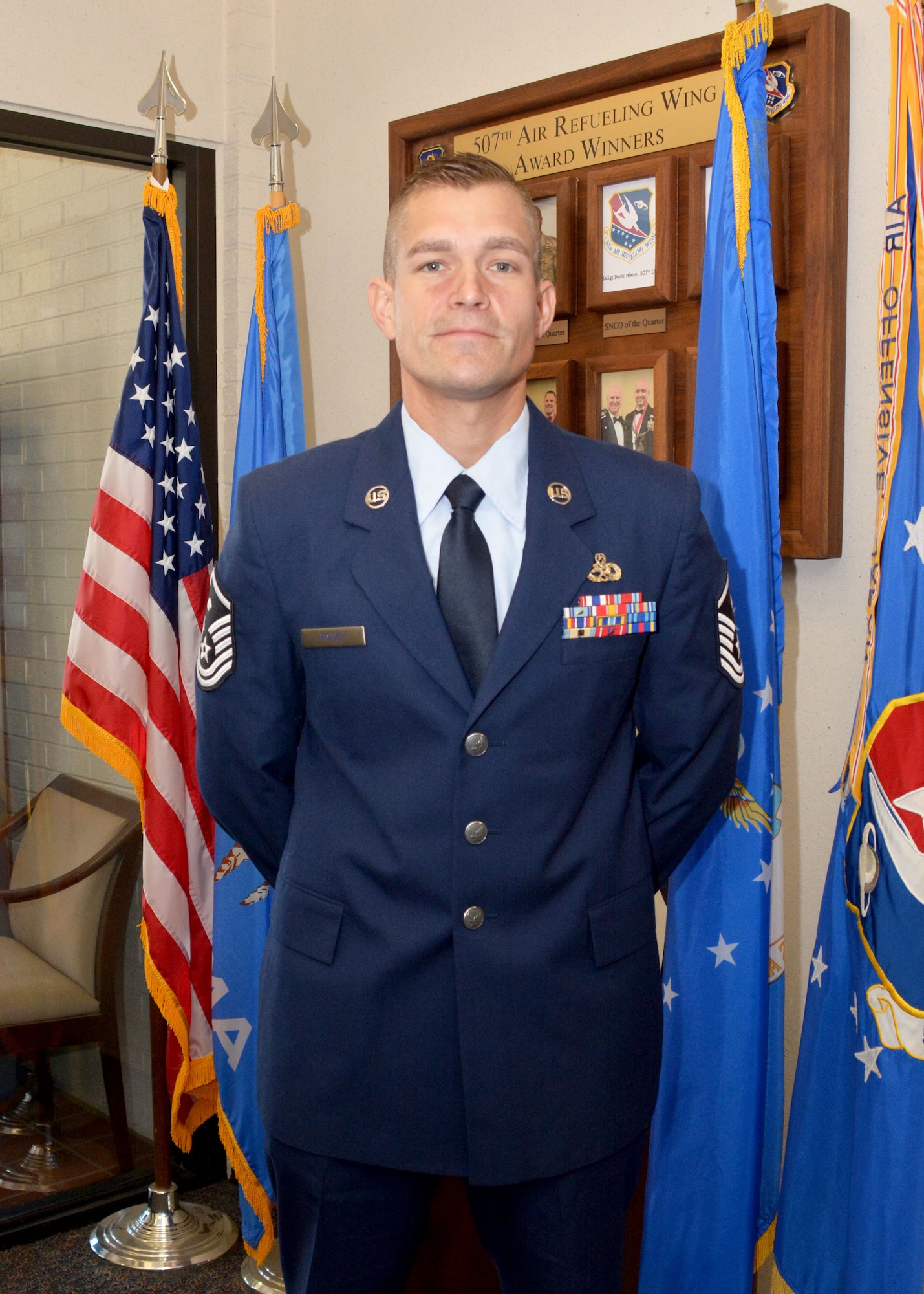 Airmen waits for commissioning interview